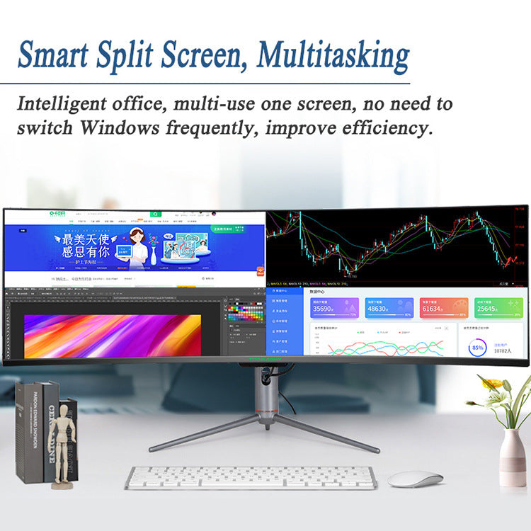 49 Inch Curved Monitor 120Hz Computer Screen Lcd Monitor 5K