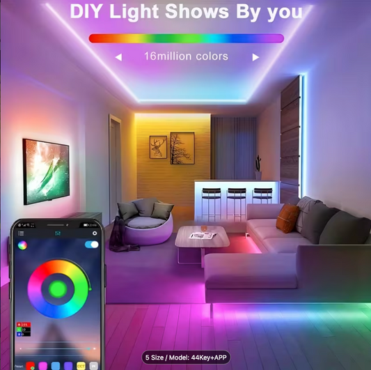 Smart Neon LED Strip Lights with Music Sync
